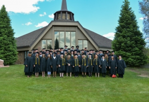 NBC Class of 2017 in front of Strickland Chapel