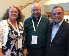 Suzanne and Joe Bennett with Dr. Harold Graves at Florida District Advance
