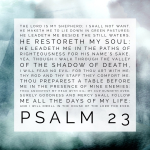 Psalm 23 and Song Link
