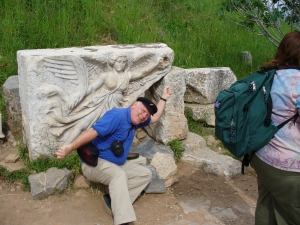 Dr. Mike Reagan visiting in Ephesus
